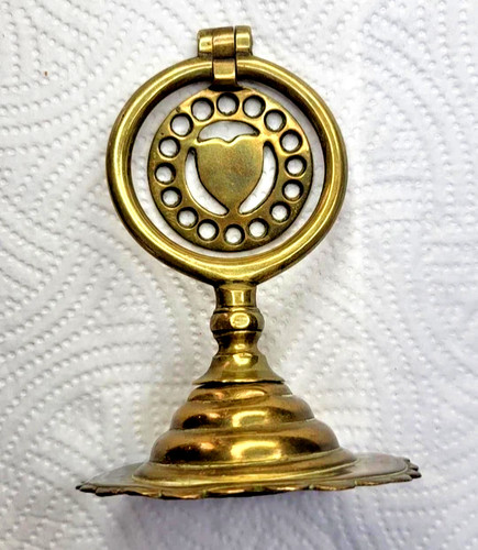 Vintage brass standing - brass,