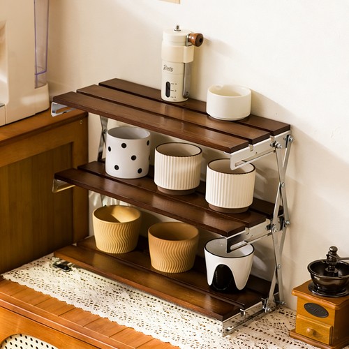 Foldable desktop storage shelf - foldable,