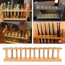 Durable Wooden Test Tube Rack
