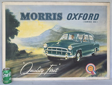 Original Morris Oxford Series 111 1956-59 Paper Board Advertising Sign 35" ×25"