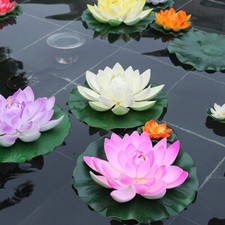 8 Pcs Realistic Water Lily