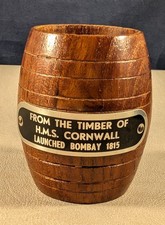 Antique Royal Navy Teak Barrel