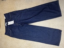 ZARA Wide-Leg Blue Jeans