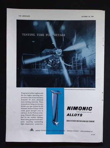 Original 1957 advert nimonic - original,