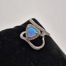 Sterling Silver Synthetic Opal