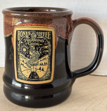 Bones Coffee Mug Highland Grog 2022 Deneen Pottery USA Hand Thrown Drip