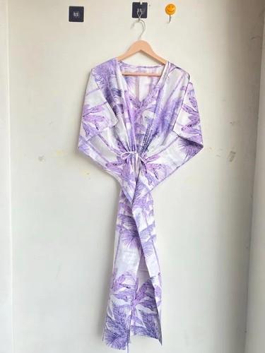 Indian cotton purple floral - cotton,