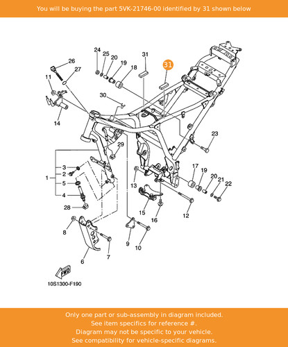 Yamaha damper 5vk 21746 - damper,, 5vk-21746-00