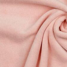 Stretch Cotton Terry Towelling Fabric Material - DUSTY PINK