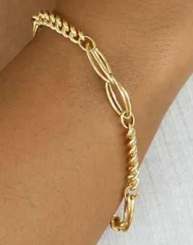 9ct yellow gold - yellow, curb