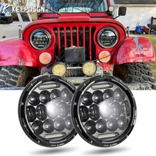Pair 7" LED Headlights DRL