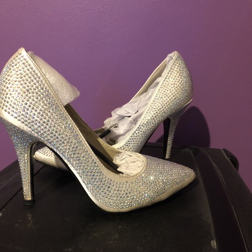 Ivory diamonte shoes - ivory,