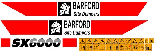 Barford sx6000 dumper - dumper, decals