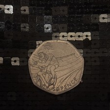 50p coin Olympic Cycling