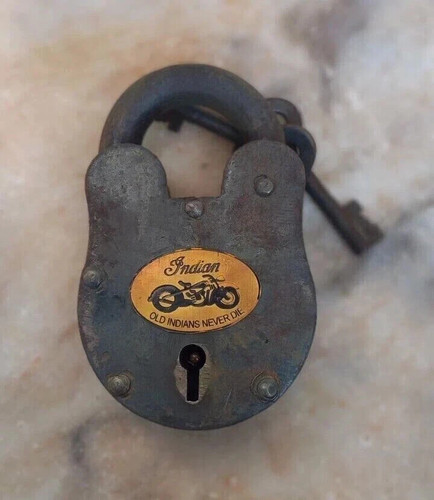 Old indian never die padlock - never,