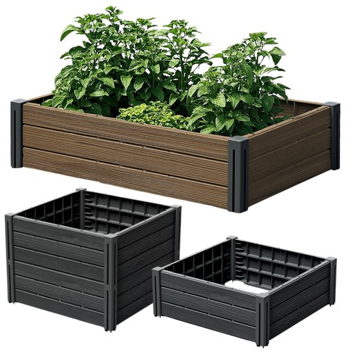 Raised plant bed box - raised,