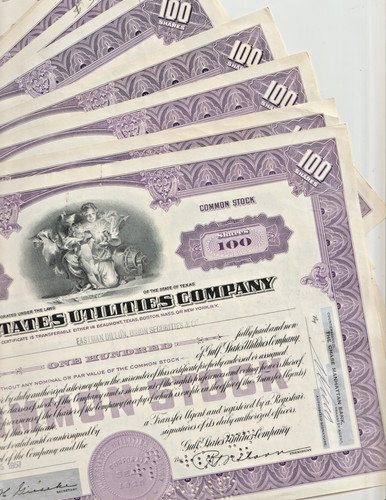 1950 stock certificates - stock,