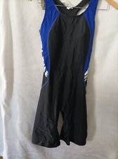 Ladies One Piece Shorts Leg Swimsuit Black and multi coloured