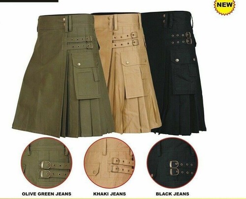 Men scottish utility kilt - utility,