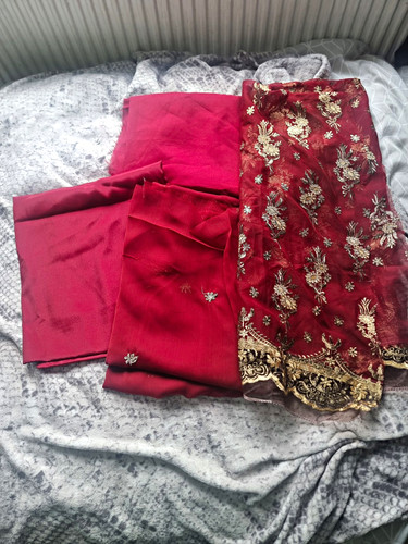 Dress fabric 3pc pakistani - dress,
