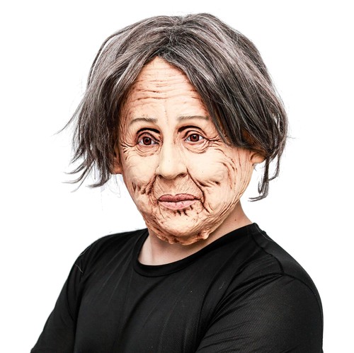 Old woman mask - old,