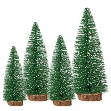Mini Christmas Tree Table Office Xmas Party Artificial Small Pine Trees Decor