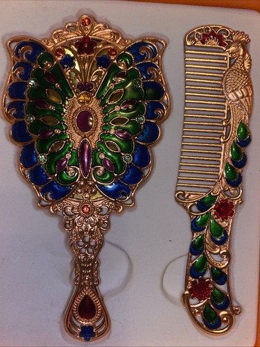 Vintage maniya peacock mirror - maniya,
