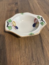 Solian Ware Soho Pottery Dessert Bowl. Hand Painted Fruit Design Vintage