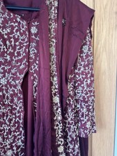 Pakistani Dress Designer Three Piece jacket outfit Indian Party Wear Lengha 