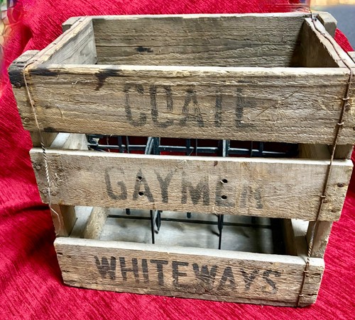 Antique six compartment soda - six,