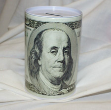 $100 Dollar Bill Piggy Bank