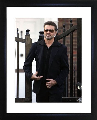 George michael framed photo - framed,