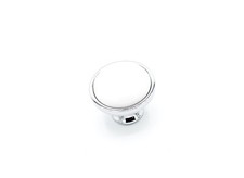 White Polished Chrome Knob