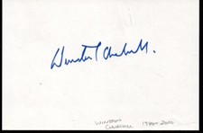 Winston Churchill MP Grandson genuine authentic autograph signature COA UACC