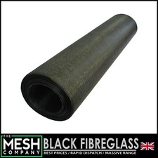 The Mesh Company Fly Screen | Black Fibreglass Fly Mesh 600mm Flame Resistant