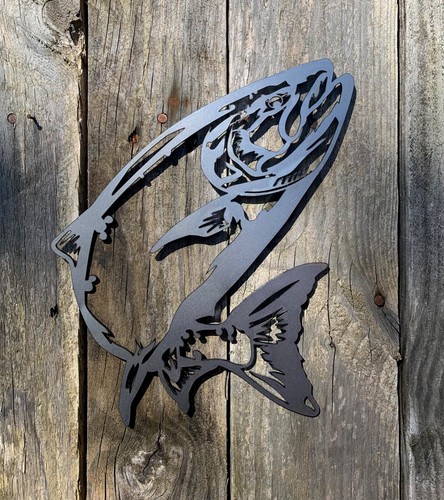 Trout fish steel - fish, art