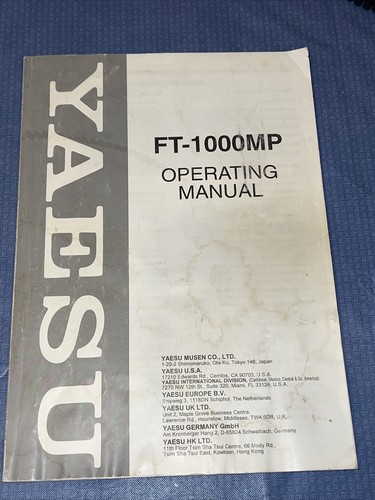 Yaesu 1000mp instruction - yaesu,