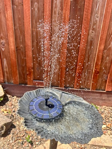 Solar fountain pump - solar, bird