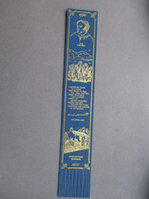 Leather BOOKMARK William Wordsworth Daffodils Poem Dove Cottage Lake District BL