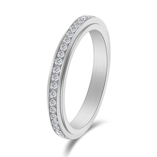 Spinning ring cubic zirconia - ring,