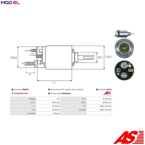 Starter s01005 for - starter, s01005(seg)