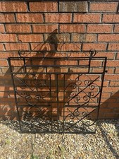 Used Wrought Iron Garden Gate 60s Vintage Fully Refurbished And Powder Coated