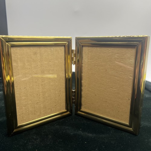 Vintage brass metal fold - metal, bi-fold