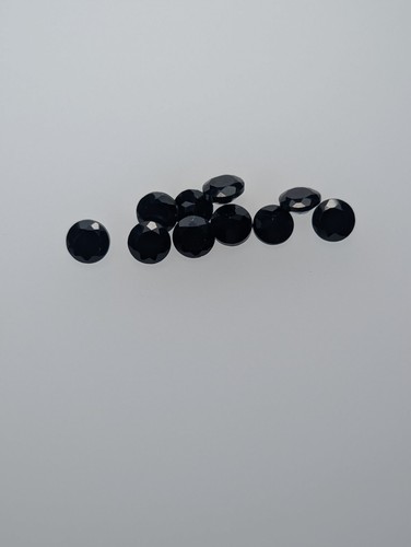Natural black spinel faceted - natural,