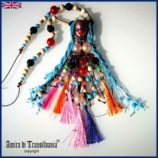 voodoo doll necklace pendant custom jewelry beaded pearl rhinestone stones nappe