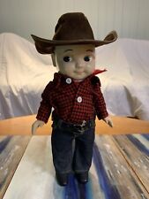 Vintage 1950s Buddy Lee Jeans Denim Workwear Composition Character Doll 