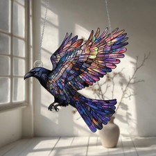 Raven Acrylic Window Hanging