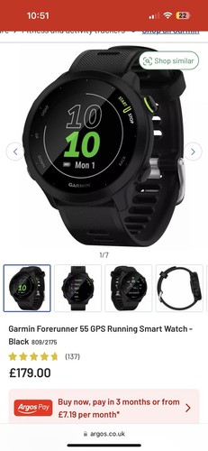 Garmin forerunner gps watch - gps,