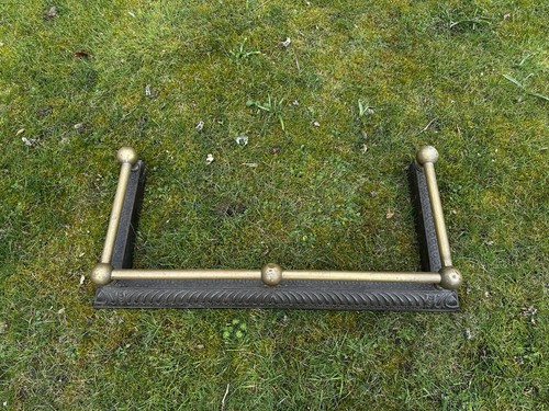 Brass cast iron fender - brass,