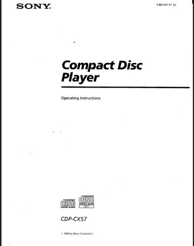 Sony cdp cx57 - cdp-cx57, multidisc